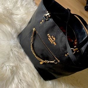 Authentic, black Coach Tote.